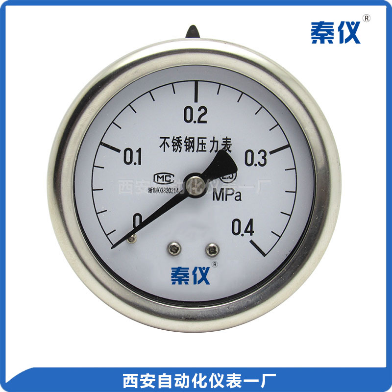 不銹鋼壓力表--軸向