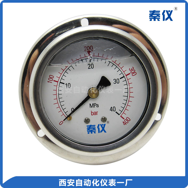 耐震壓力表--軸向帶邊